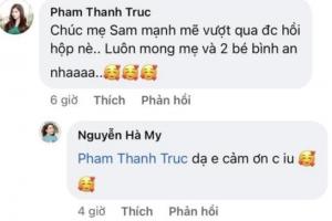 Sam vô tình để lộ thông tin mang song thai, than thở về điều này cận kề ngày sinh