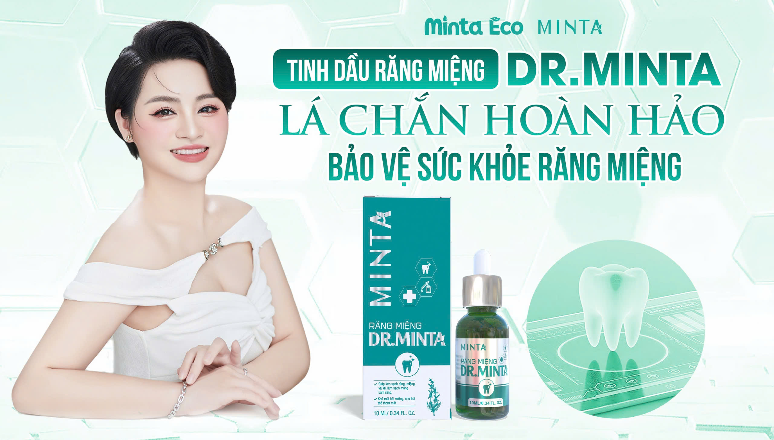 Tinh Dầu Răng Miệng Dr.Minta - Lá chắn hoàn hảo bảo vệ sức khỏe răng miệng